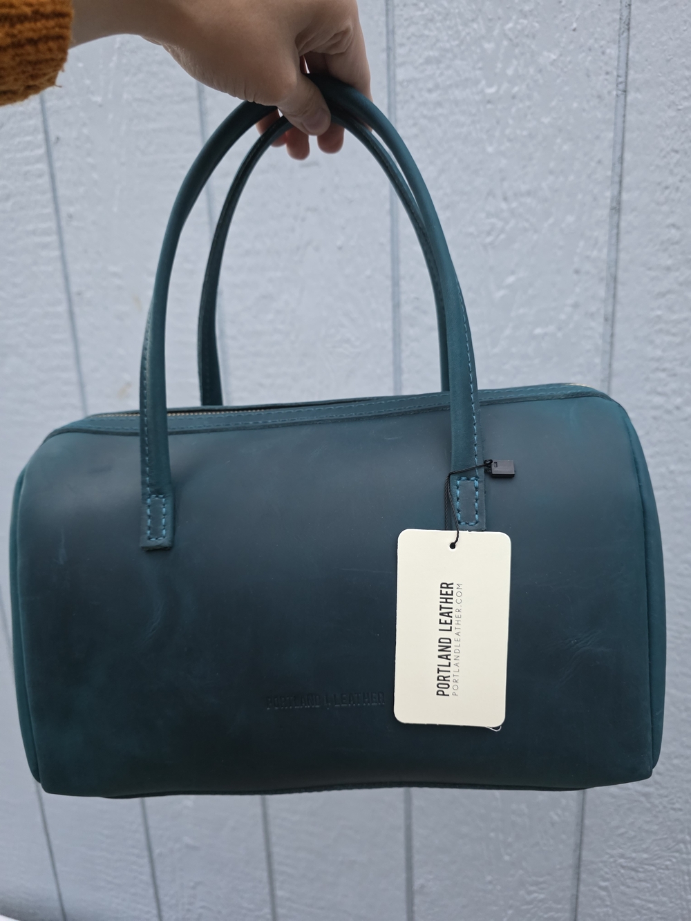 Oversized Portland Leather Westward Blue Sloan Doctor Bag